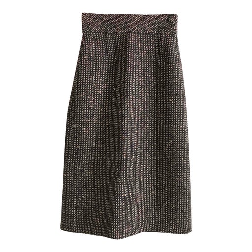 Jupe midi en tweed