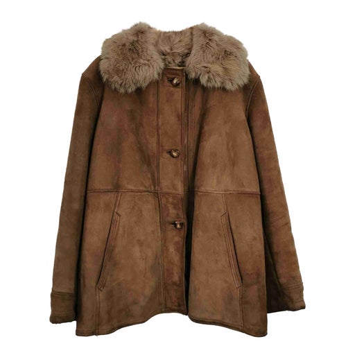 Manteau en peau lainée