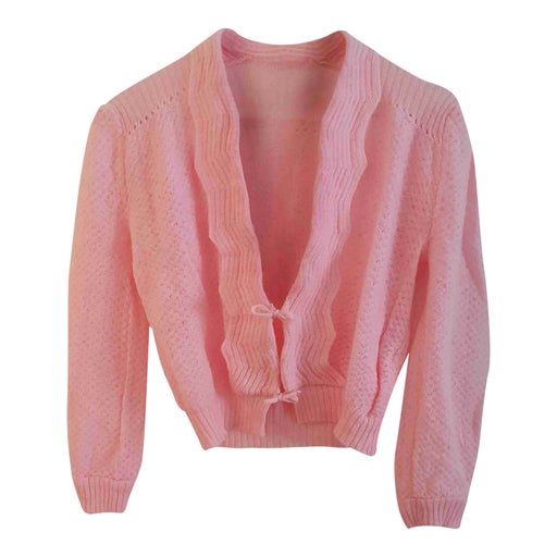 Openwork knit cardigan