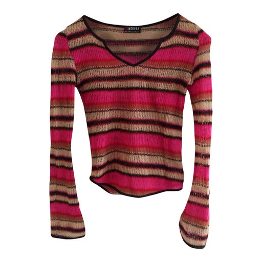 Striped mohair jumper