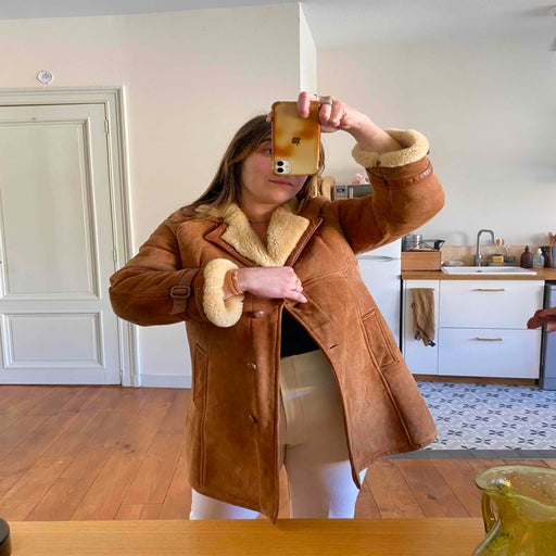 Shearling coat