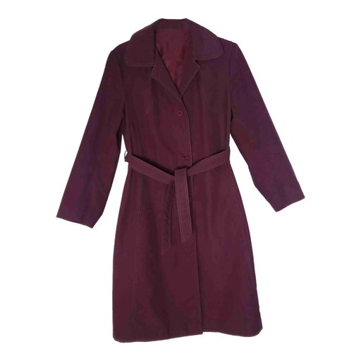Belted trench coat