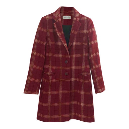 Veste longue en laine