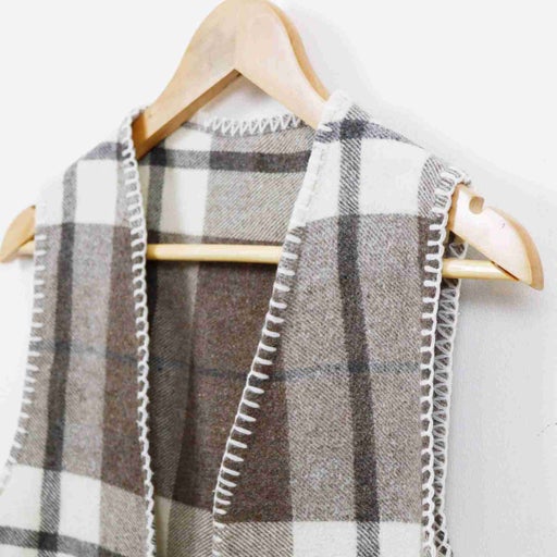 Gilet sans manche à carreaux