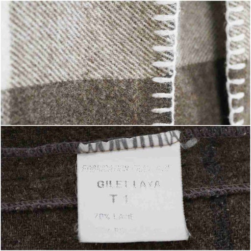 Gilet sans manche à carreaux