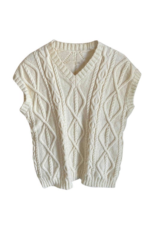 Twisted sleeveless sweater