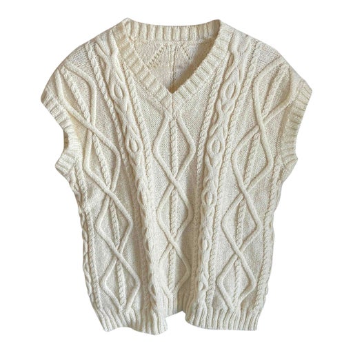 Twisted sleeveless sweater