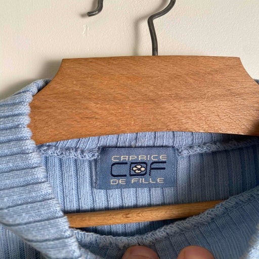 Rib knit sweater