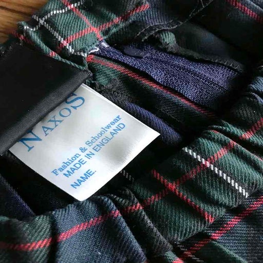 Tartan pleated mini skirt