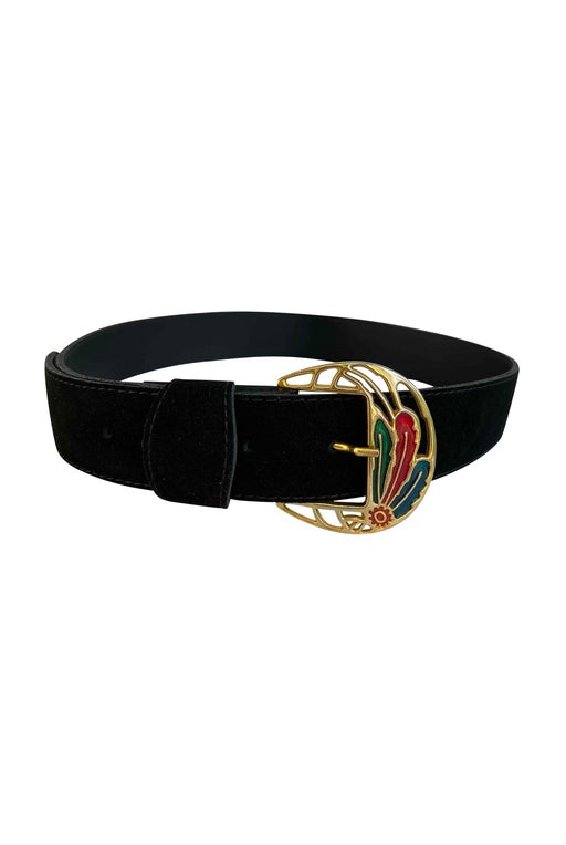 Ceinture large en daim