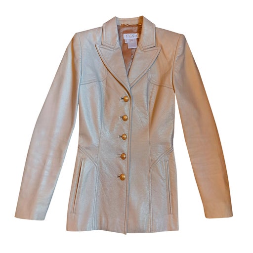 Escada leather jacket