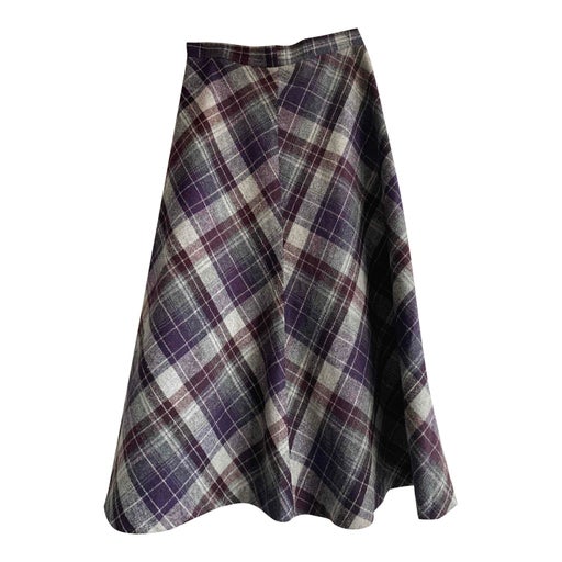 Tartan trapeze skirt
