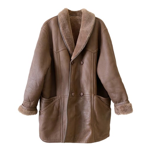 Manteau en peau lainée