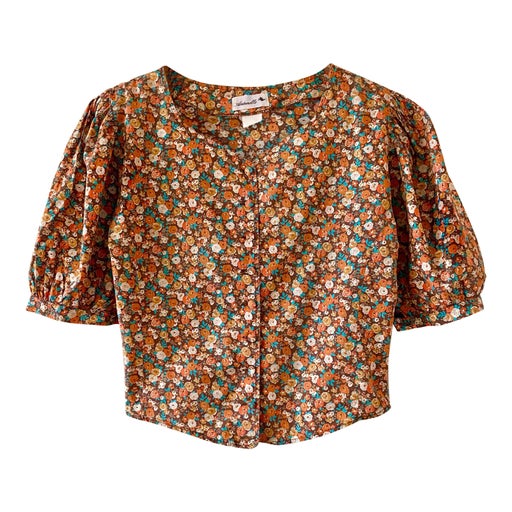 Cotton floral blouse