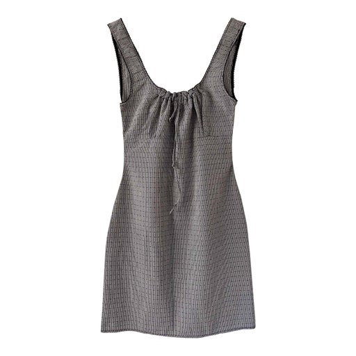 Gingham mini dress
