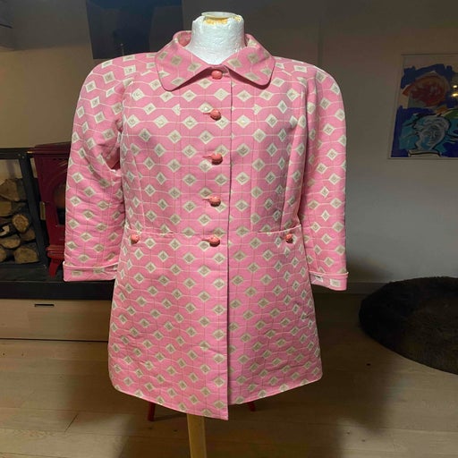 Long patterned coat