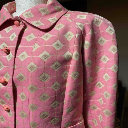 Long patterned coat