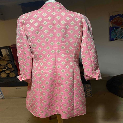 Long patterned coat