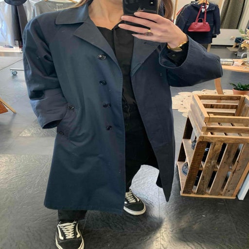 Belted trench coat