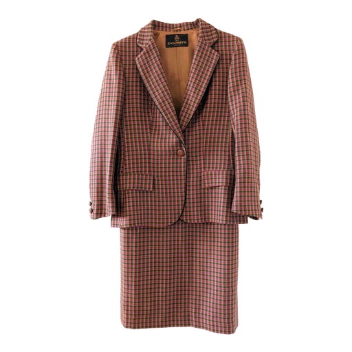 Wool skirt suit