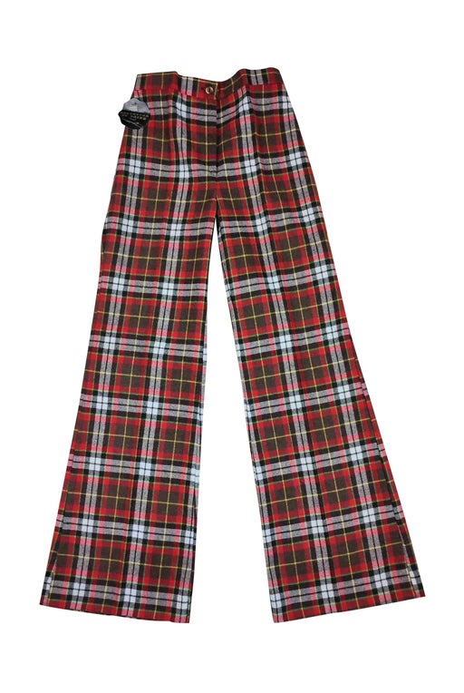 Tartan flare pants