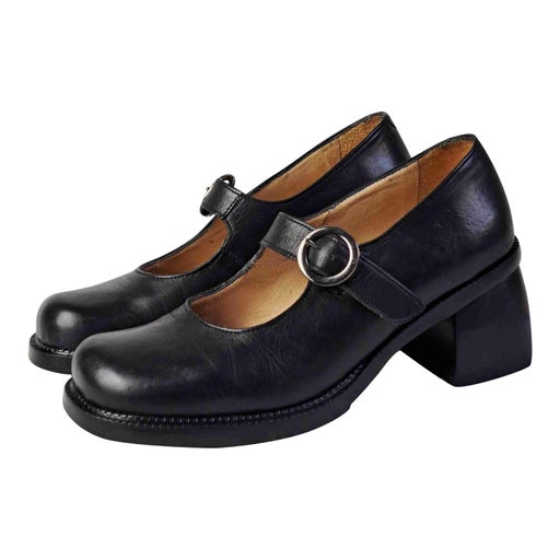 Leather Mary Janes