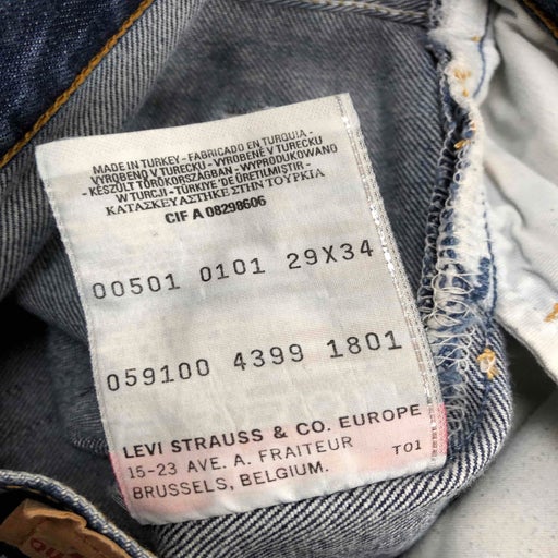 Levi's 501 W29L34 jeans