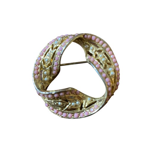Gold plated brooch