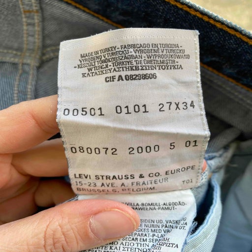 Levi's 501 W27L34 jeans