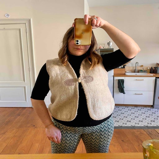 Sheep wool vest