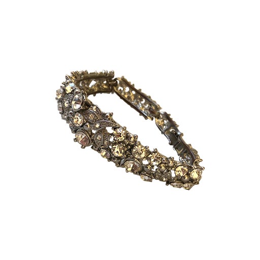 Bracelet strass et argenté