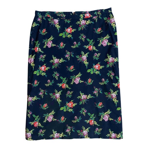 Jupe en coton fleuri
