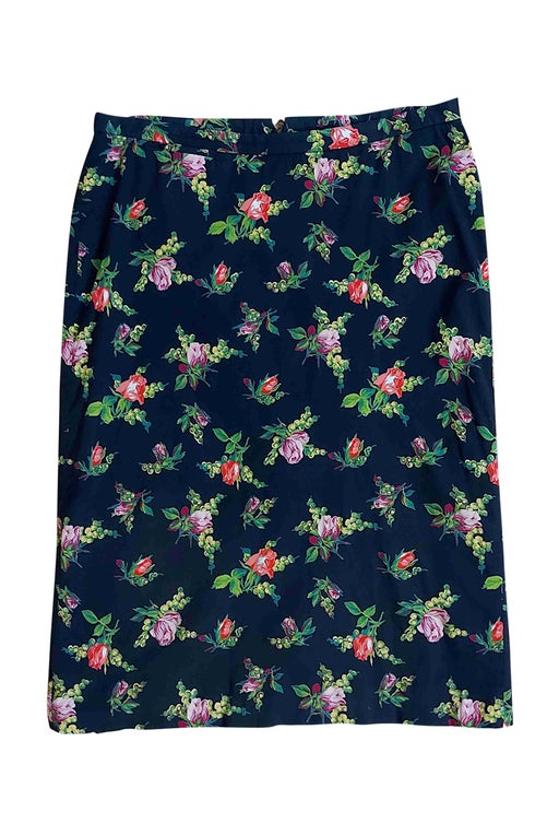 Floral cotton skirt