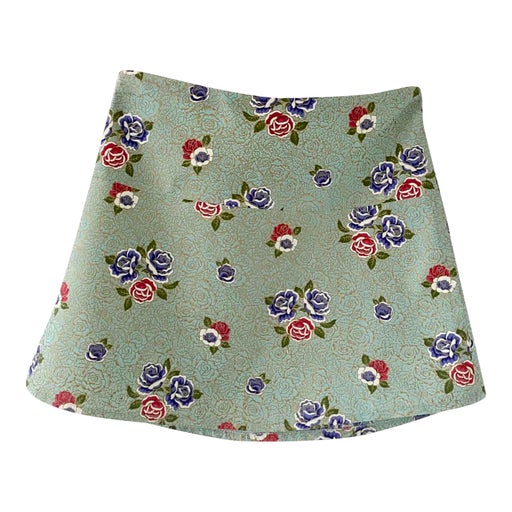 Cotton mini skirt