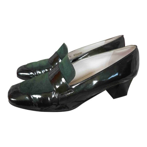 Mocassins en cuir et daim