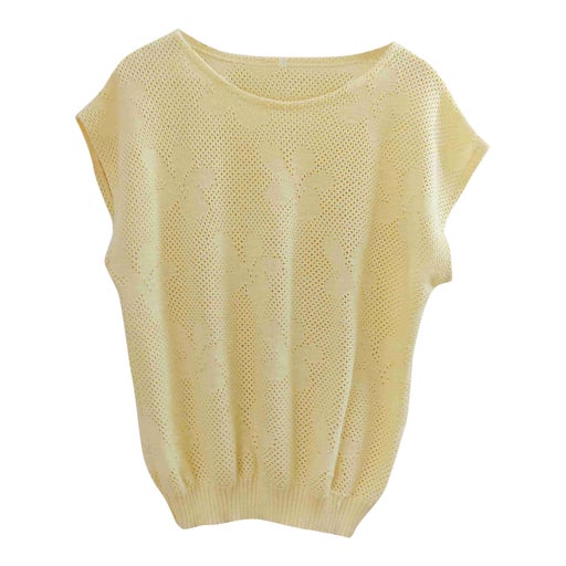 Knit floral top