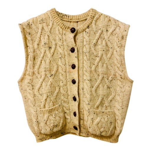 Sleeveless wool vest