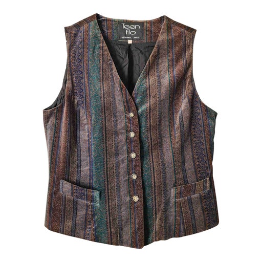 Sleeveless velvet vest