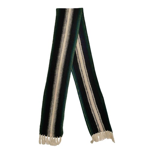 Striped wool scarf