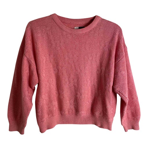 Patterned knit sweater
