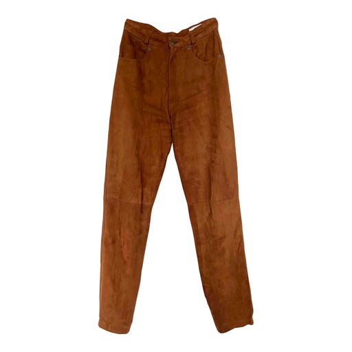 Suede pants