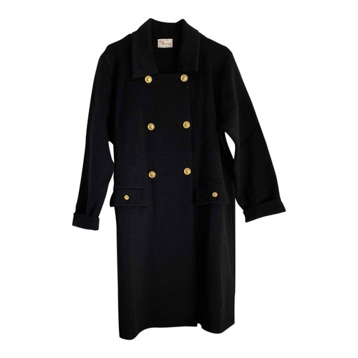 Manteau en maille noir
