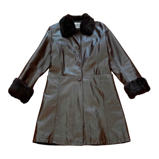 70's leather coat