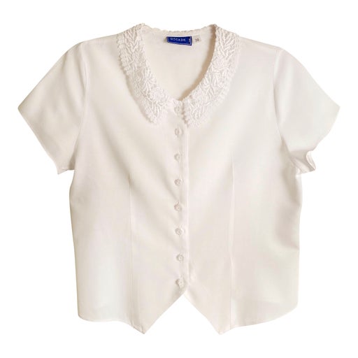 Lace collar shirt