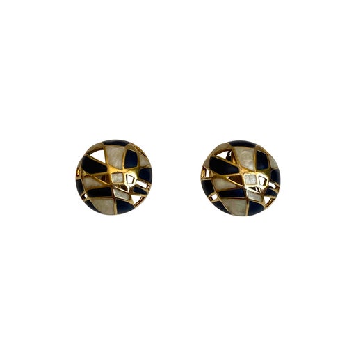 Boucles d'oreilles en émaille