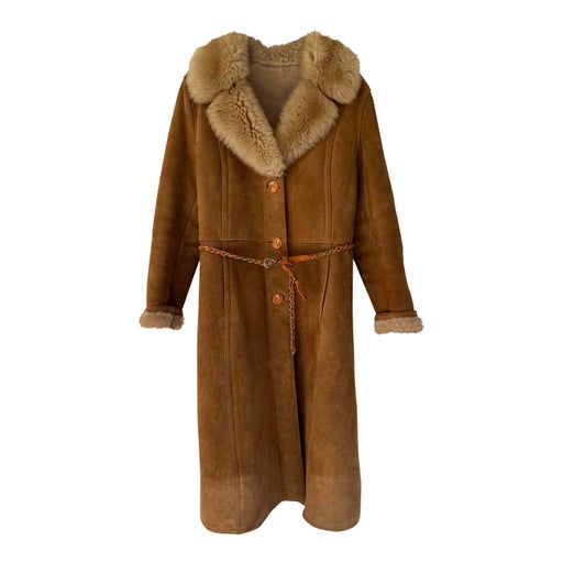 Manteau en peau lainée