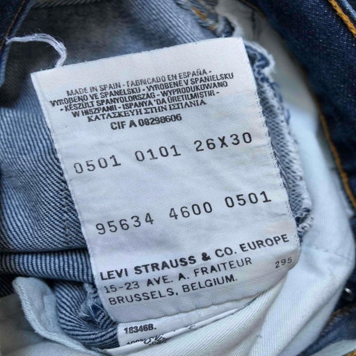 Levi's 501 W26L30 jeans