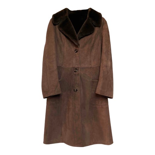 Manteau en peau lainée