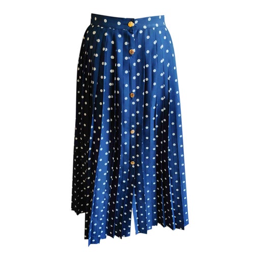 Pleated midi skirt