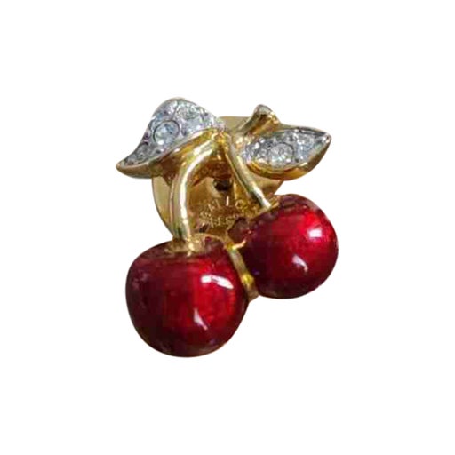 Cherries brooch